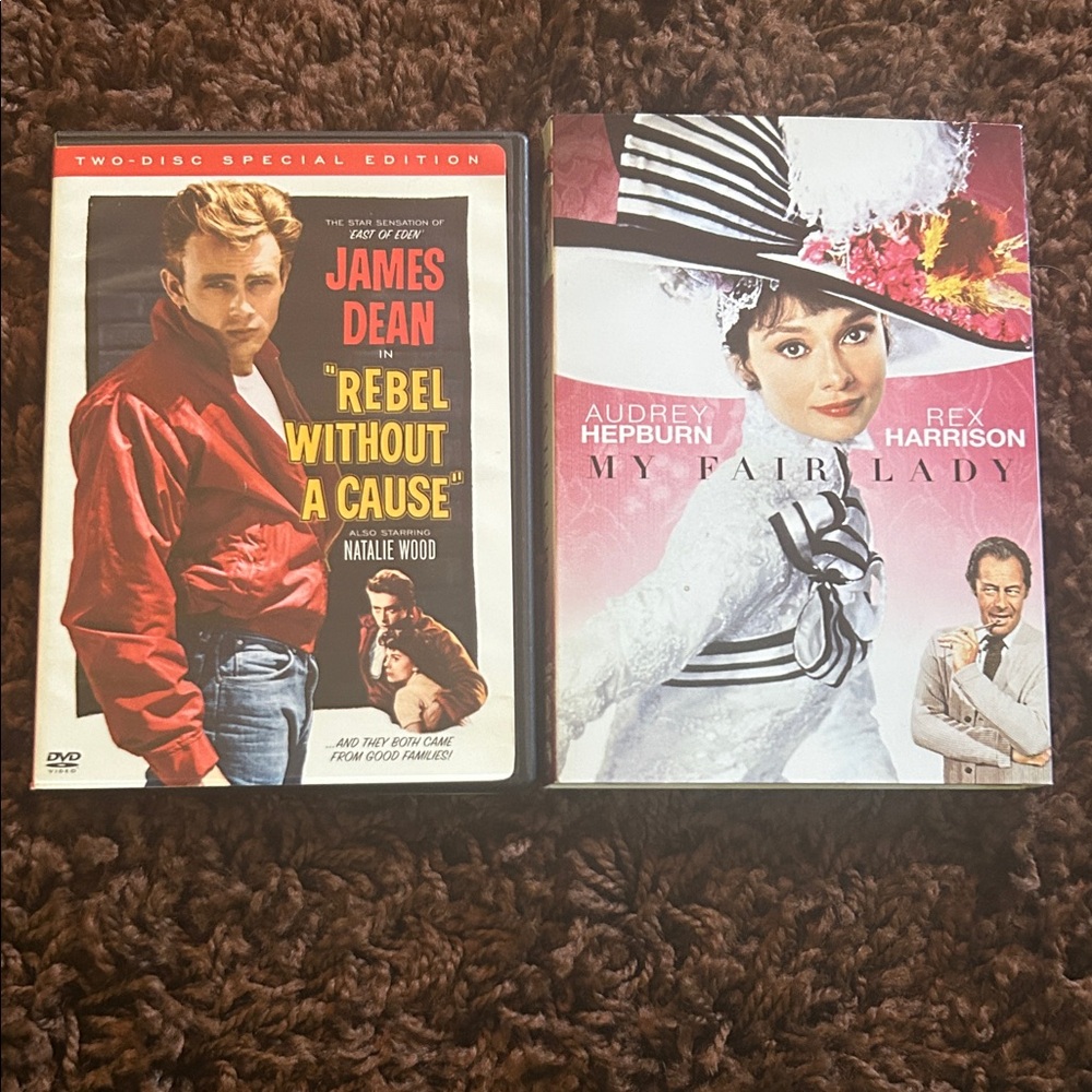 ✔️$5 buy one get one Rebel Without a Cause & My Fair Lady DVD
